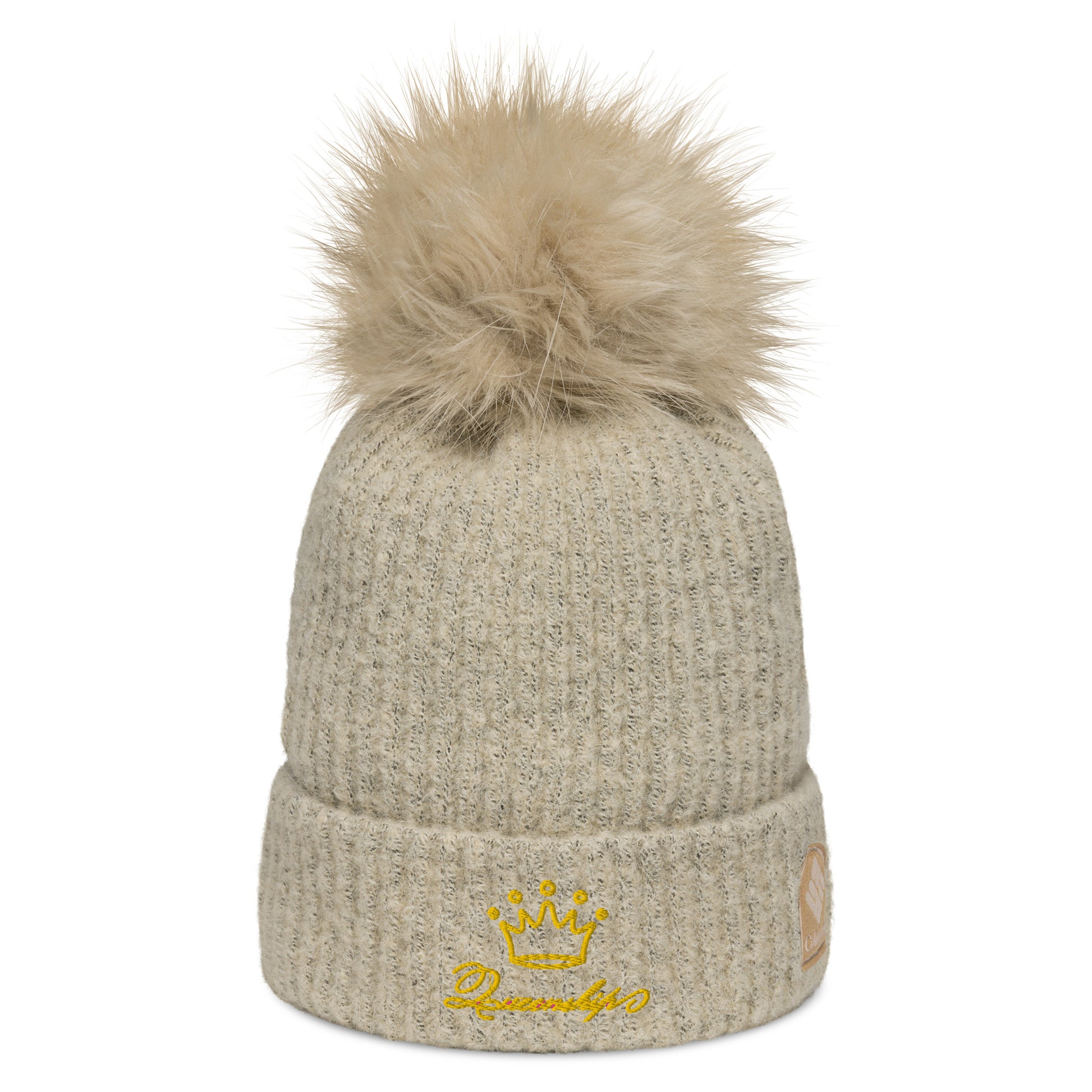 Queenship Regal Pom-Pom Beanie – Effortless Style Meets Warmth - Deveric NY