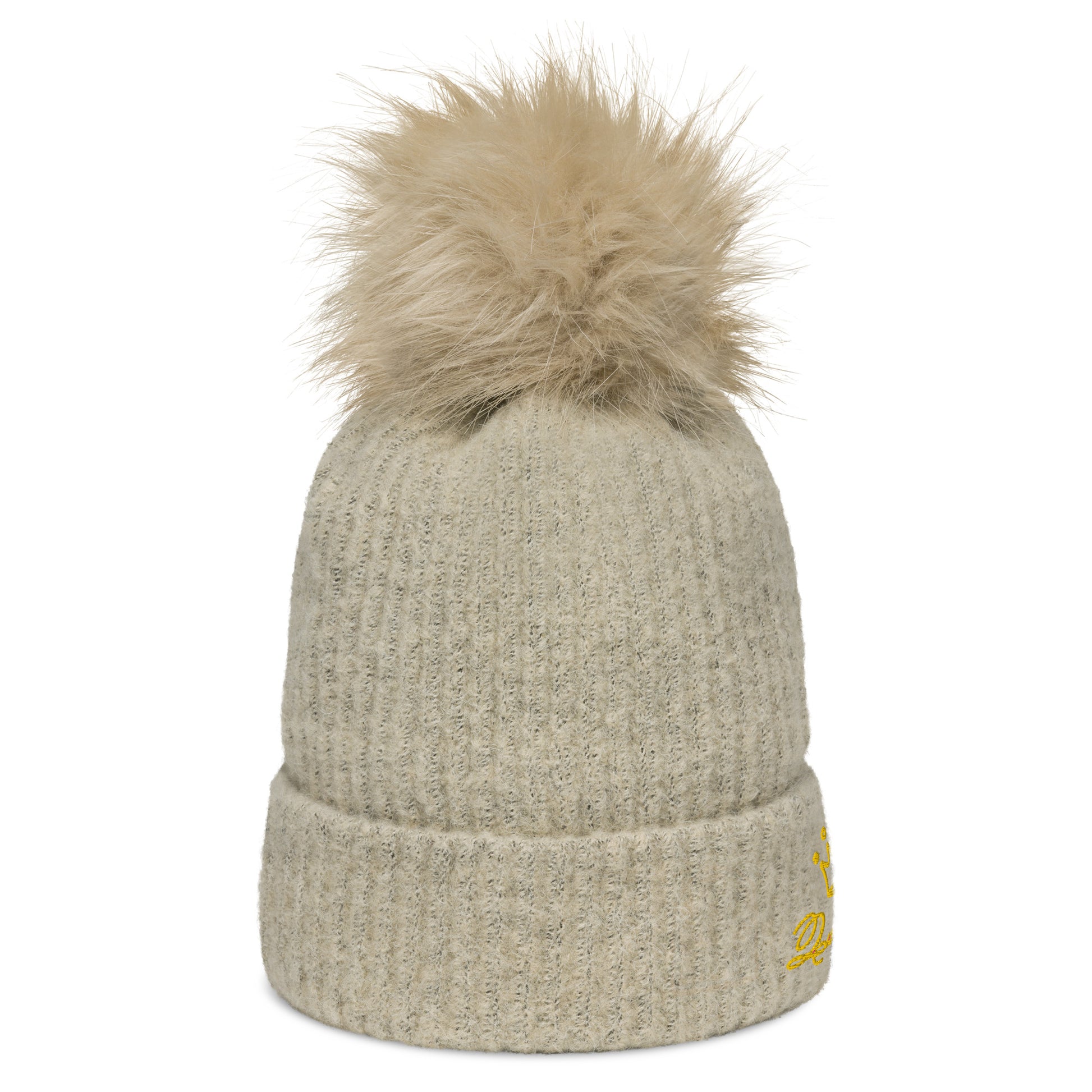 Queenship Regal Pom-Pom Beanie – Effortless Style Meets Warmth - Deveric NY