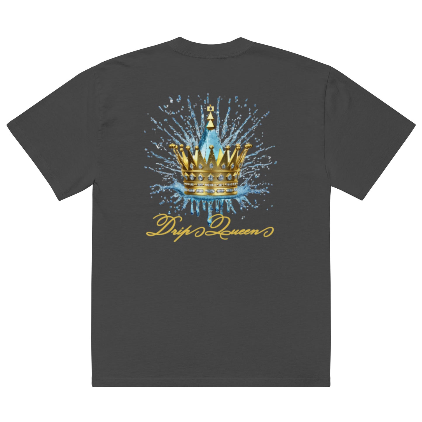 Queenship-Drip Queen 1.0 Oversized T-Shirt – Regal Confidence in Every Drop - Deveric NY