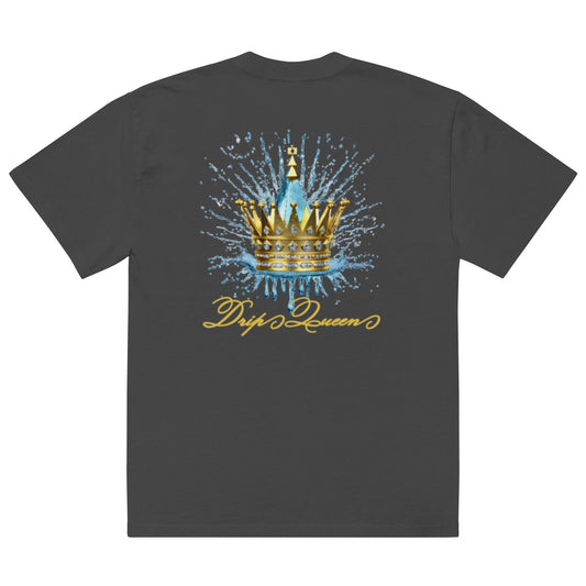 Queenship-Drip Queen 1.0 Oversized T-Shirt – Regal Confidence in Every Drop - Deveric NY