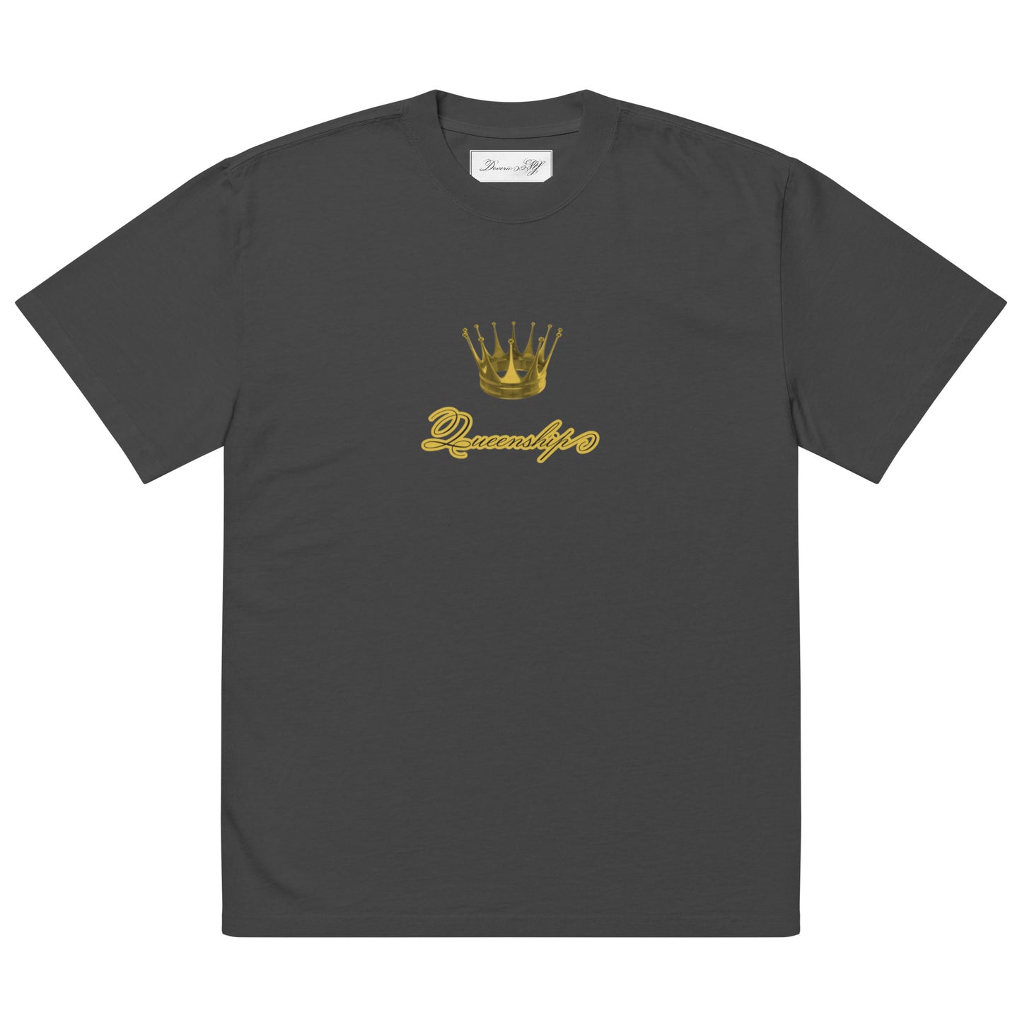 Queenship- Drip Queen 1.1 Oversized T-Shirt – Royal Elegance with a Splash of Confidence - Deveric NY