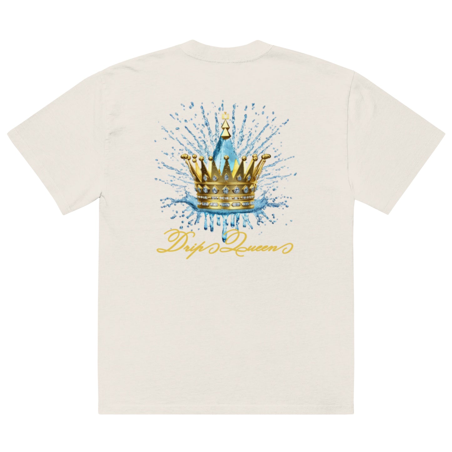 Queenship-Drip Queen 1.0 Oversized T-Shirt – Regal Confidence in Every Drop - Deveric NY