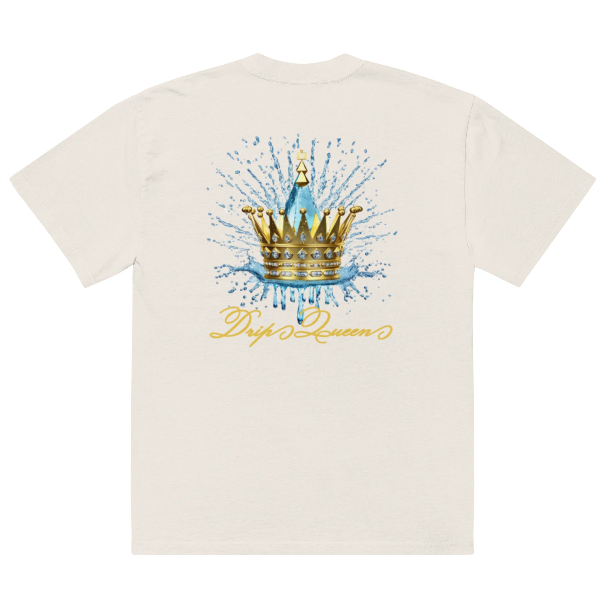 Queenship-Drip Queen 1.0 Oversized T-Shirt – Regal Confidence in Every Drop - Deveric NY