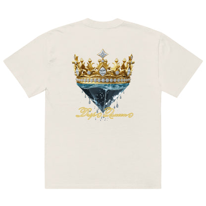 Queenship- Drip Queen 1.1 Oversized T-Shirt – Royal Elegance with a Splash of Confidence - Deveric NY