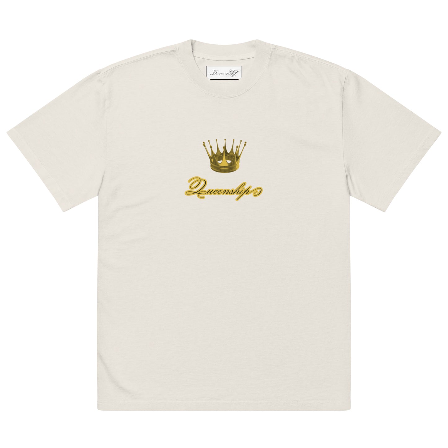 Queenship-Drip Queen 1.0 Oversized T-Shirt – Regal Confidence in Every Drop - Deveric NY