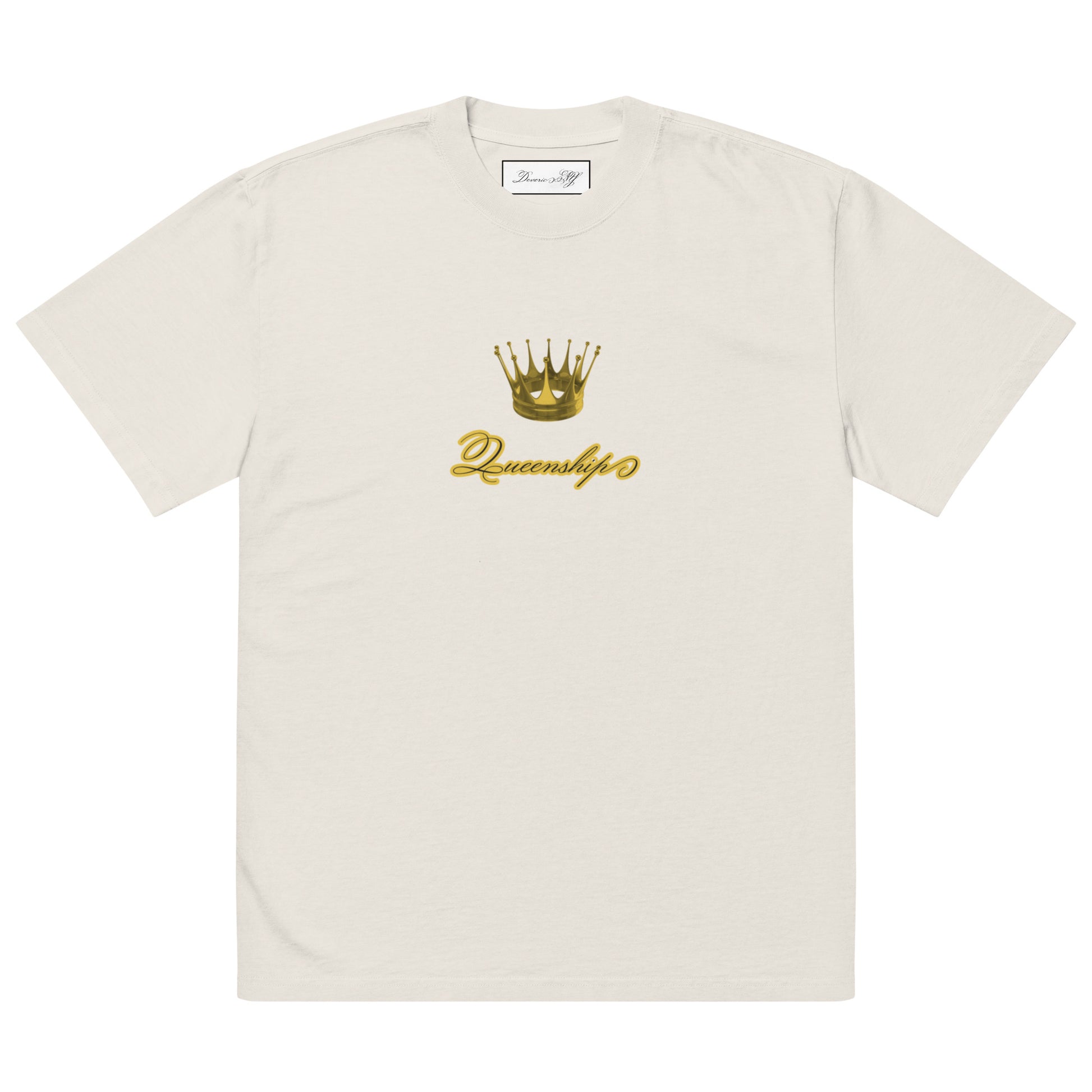 Queenship-Drip Queen 1.0 Oversized T-Shirt – Regal Confidence in Every Drop - Deveric NY