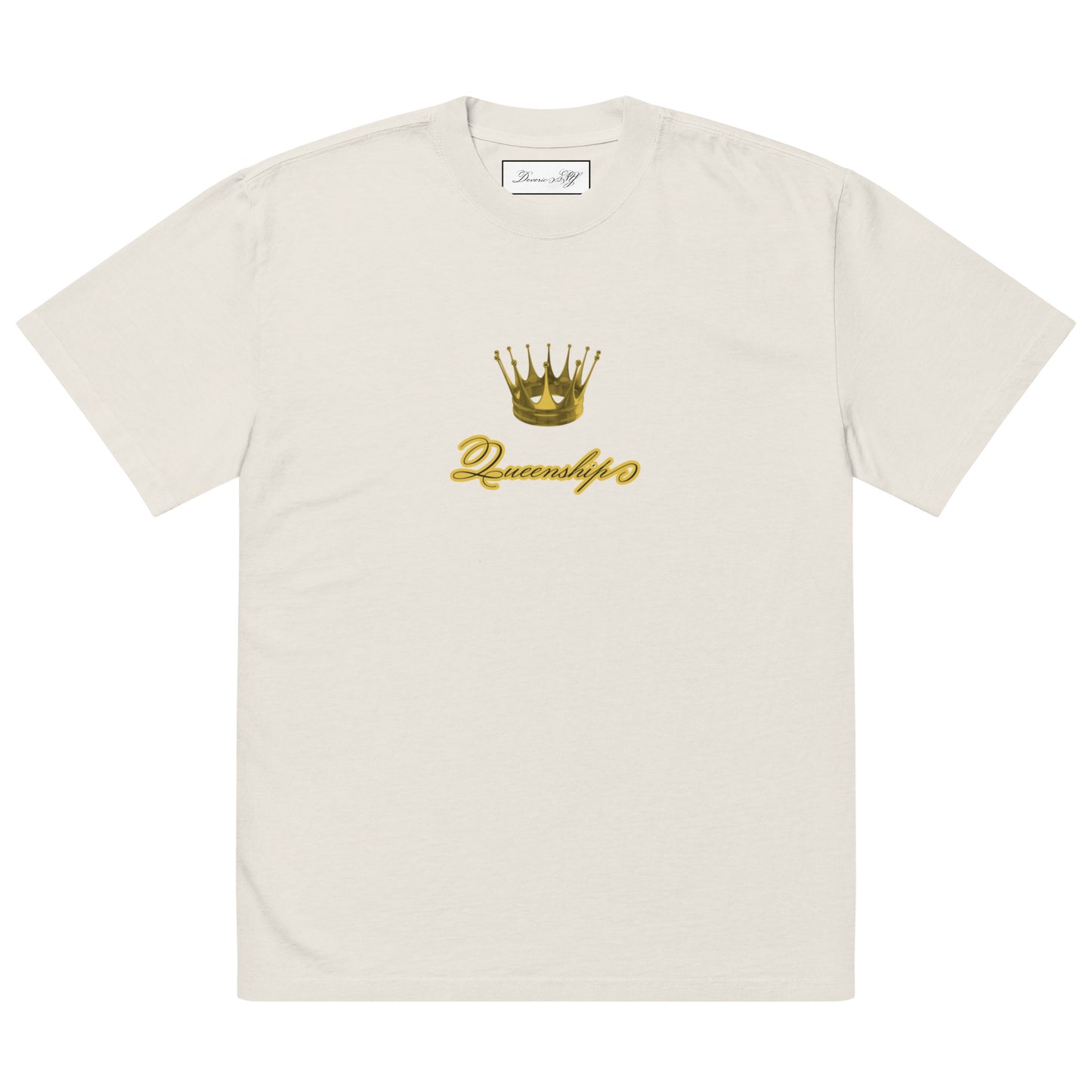 Queenship- Drip Queen 1.1 Oversized T-Shirt – Royal Elegance with a Splash of Confidence - Deveric NY